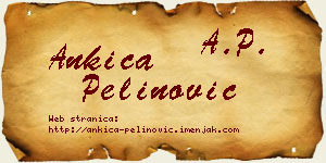 Ankica Pelinović vizit kartica